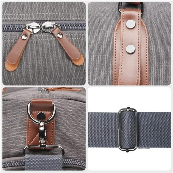 Buy Waxed Canvas Weekender Bag Overnight Bag Weekender Men  Duffle Bag for Men Canvas Weekender Overnight Bag Carry On Luggage Travel Bag